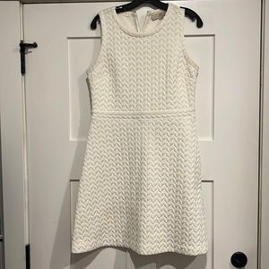 Super flattering white dress from Loft